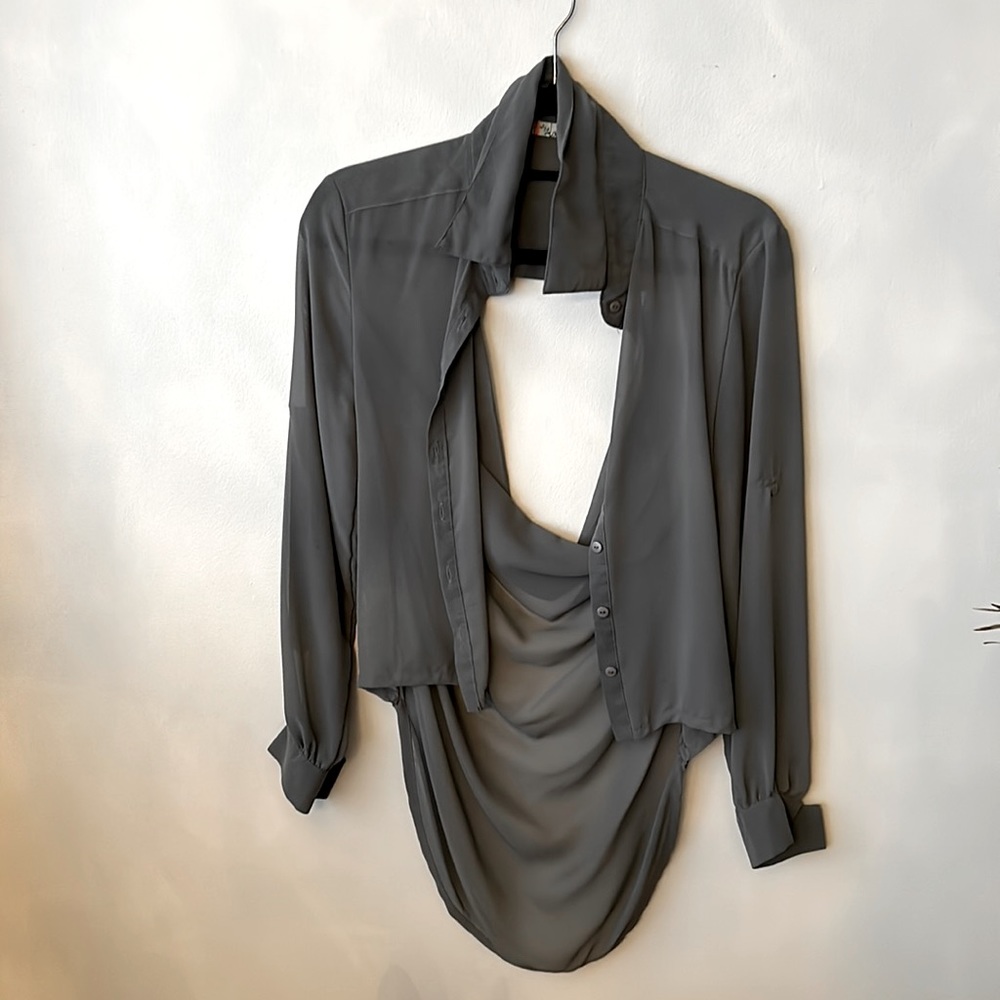 Drape back Blouse